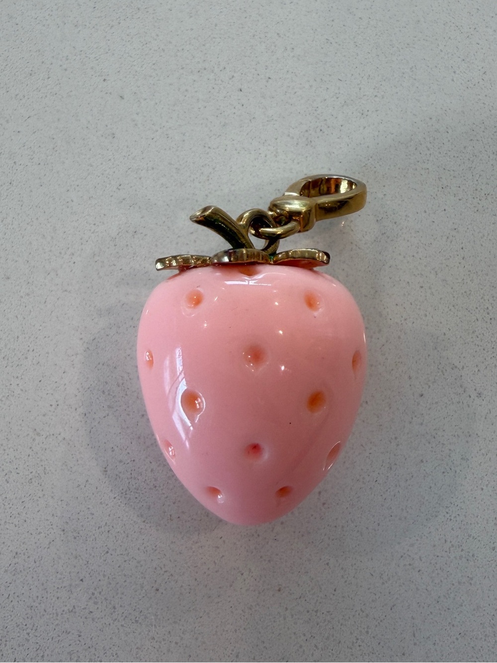 Vintage Juicy Couture Pink Strawberry Charm Key/Bag Pendant